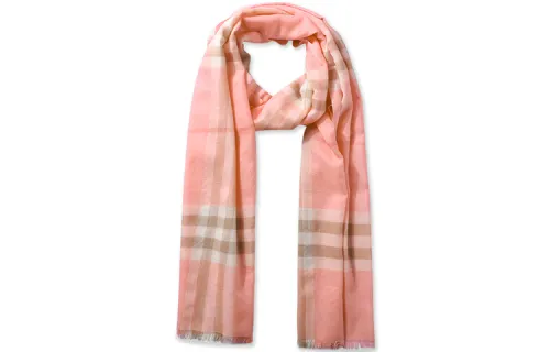 Burberry Wool Knit Scarves Unisex Pink