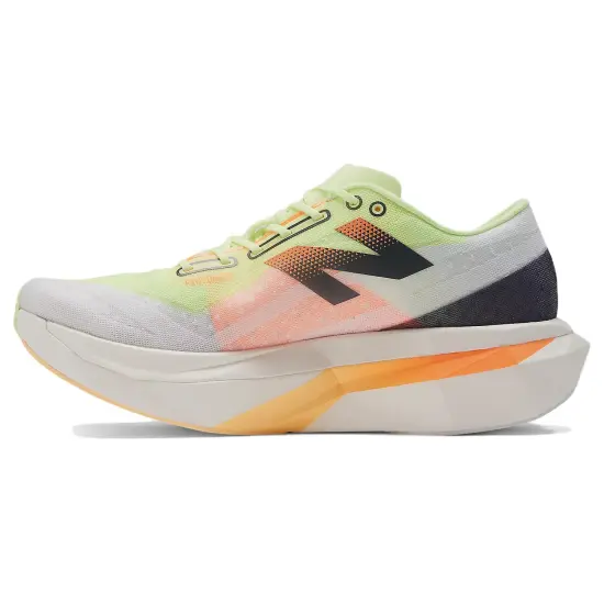 New Balance FuelCell SuperComp Elite V4 White Bleached Lime Glo Hot Mango