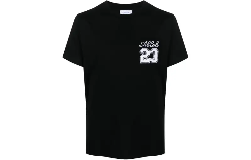 OFF WHITE 23 Embroidered Crewneck T Shirt