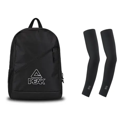 PEAK Nylon Backpack Regular Unisex Black
