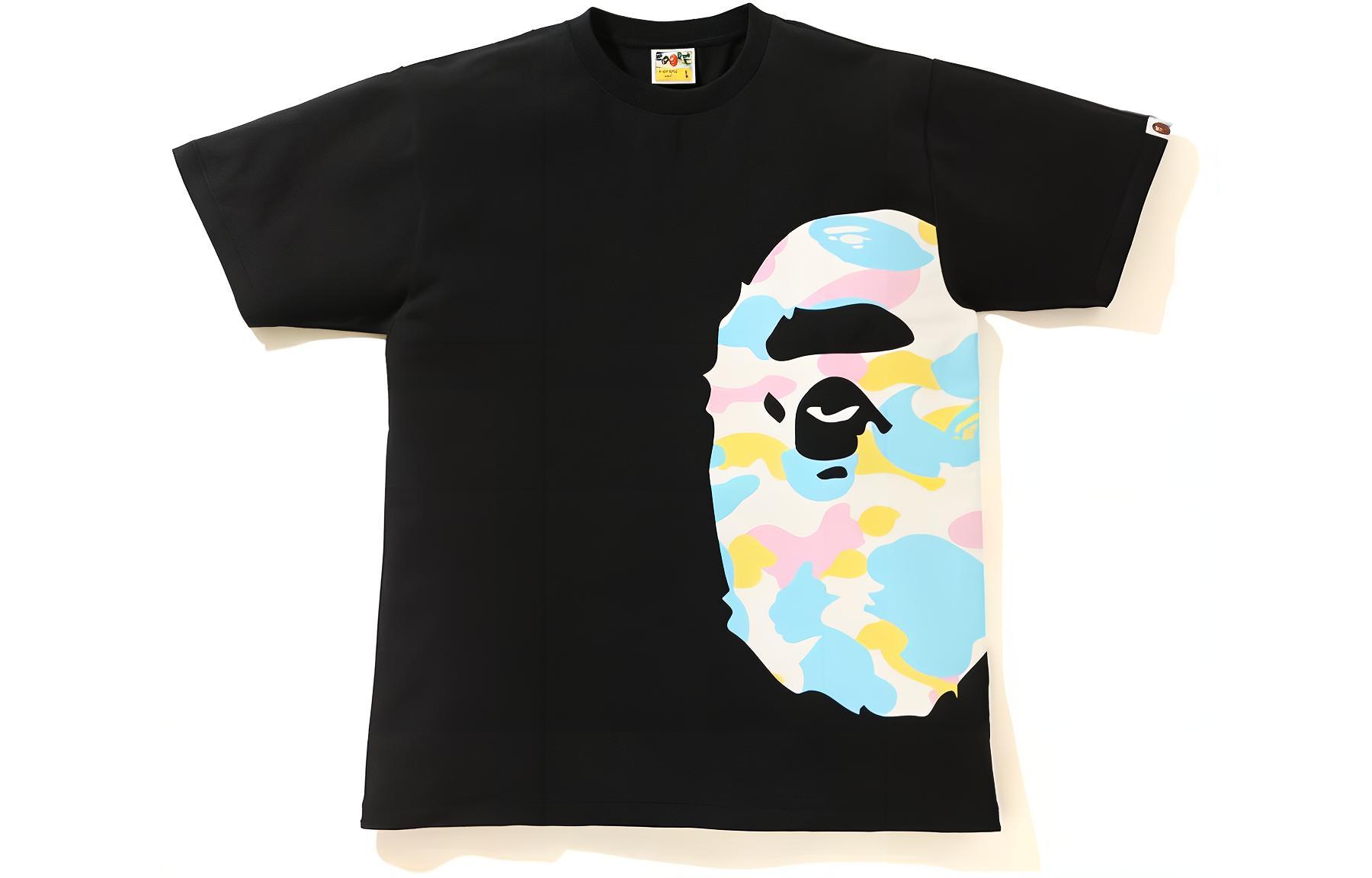 Bape New Multi Camo Side Big Ape Head Tee