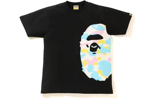 Bape New Multi Camo Side Big Ape Head Tee