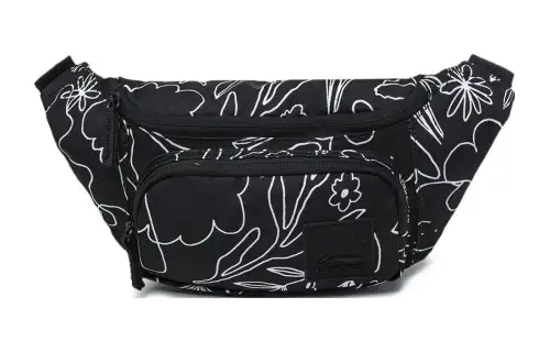 Li Ning Sports Life Collection Polyester Sling Bag, Fanny Pack Regular Unisex Black