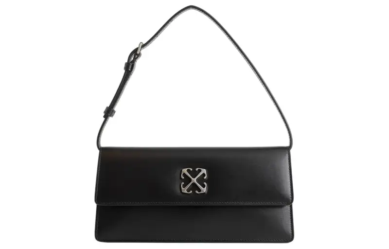 OFF WHITE Jitney 1.0 Leather Shoulder Bag