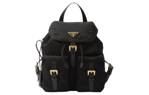 PRADA Re Edition Fabric Backpack Small Women's Black