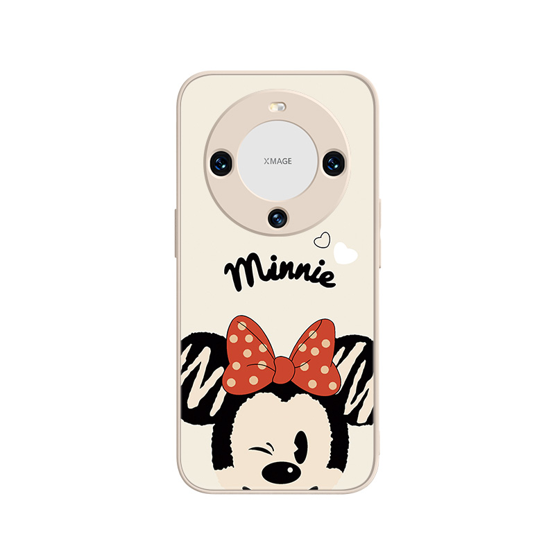 Disney Disney ABS+PC material frosted glass creative cartoon Minnie Mickey simple internet celebrity couple model mobile phone case Huawei/HUAWEI suitable for mate60/60/P60/Pro/NOVA7/P50E cute style