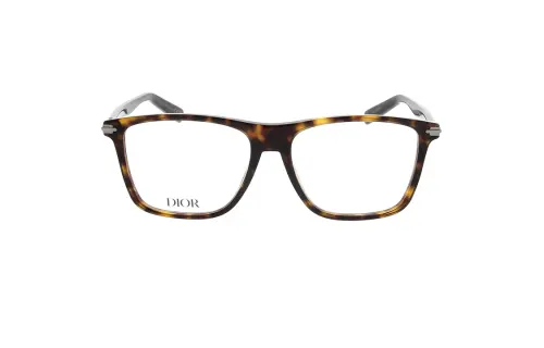 DIOR Acetate Rectangular Eyeglass Frames Men's Tortoiseshell