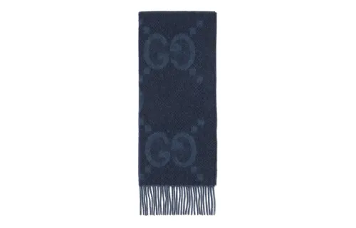 GUCCI Gg Jacquard Fringed Scarf