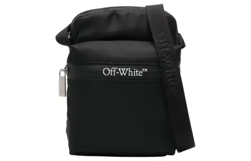 OFF WHITE Logo print Messenger Bag