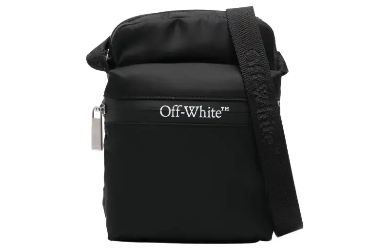 OFF WHITE Logo print Messenger Bag