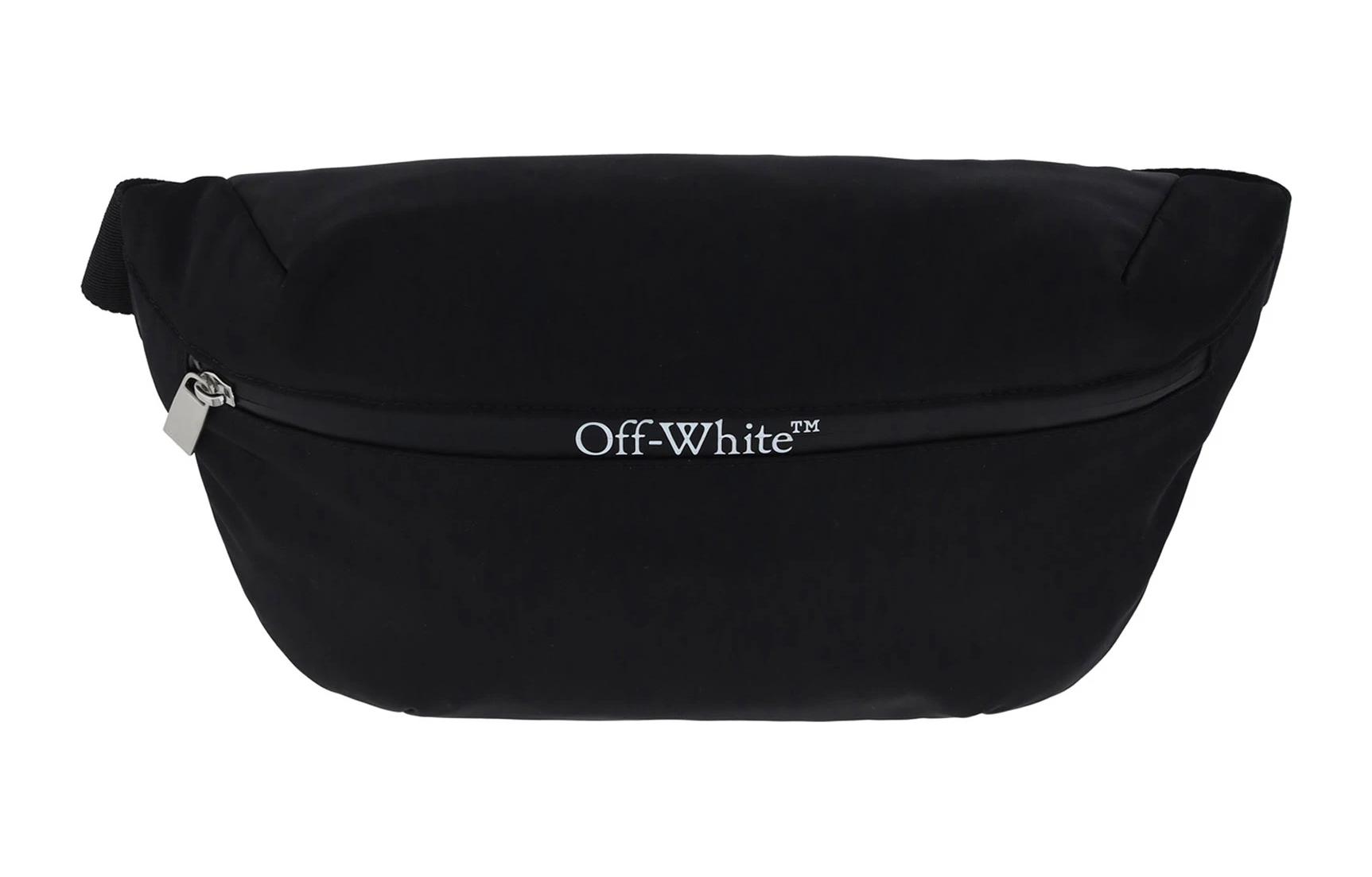 OFF WHITE Logo Printed Zip Up Belt Bag