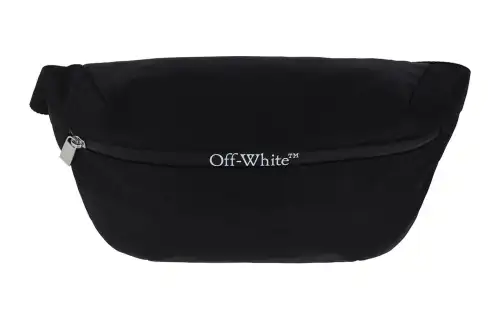 OFF WHITE Logo Printed Zip Up Belt Bag