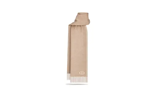 DIOR Knit Scarves Men's Brown/Beige