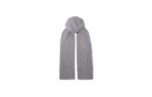 LOEWE Knit Scarves Women's Gray