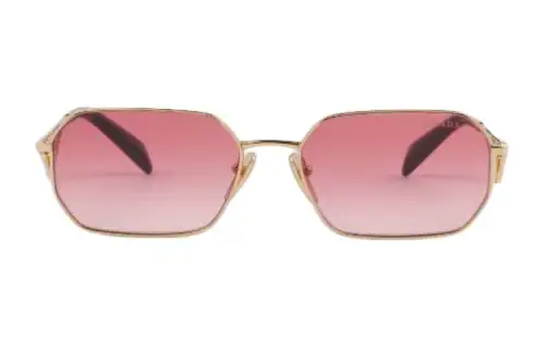 PRADA Triangle-logo Rectangle-frame Sunglasses