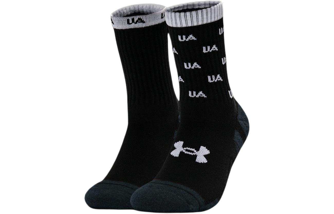 Under Armour Crew Socks Unisex 2 Pack Black