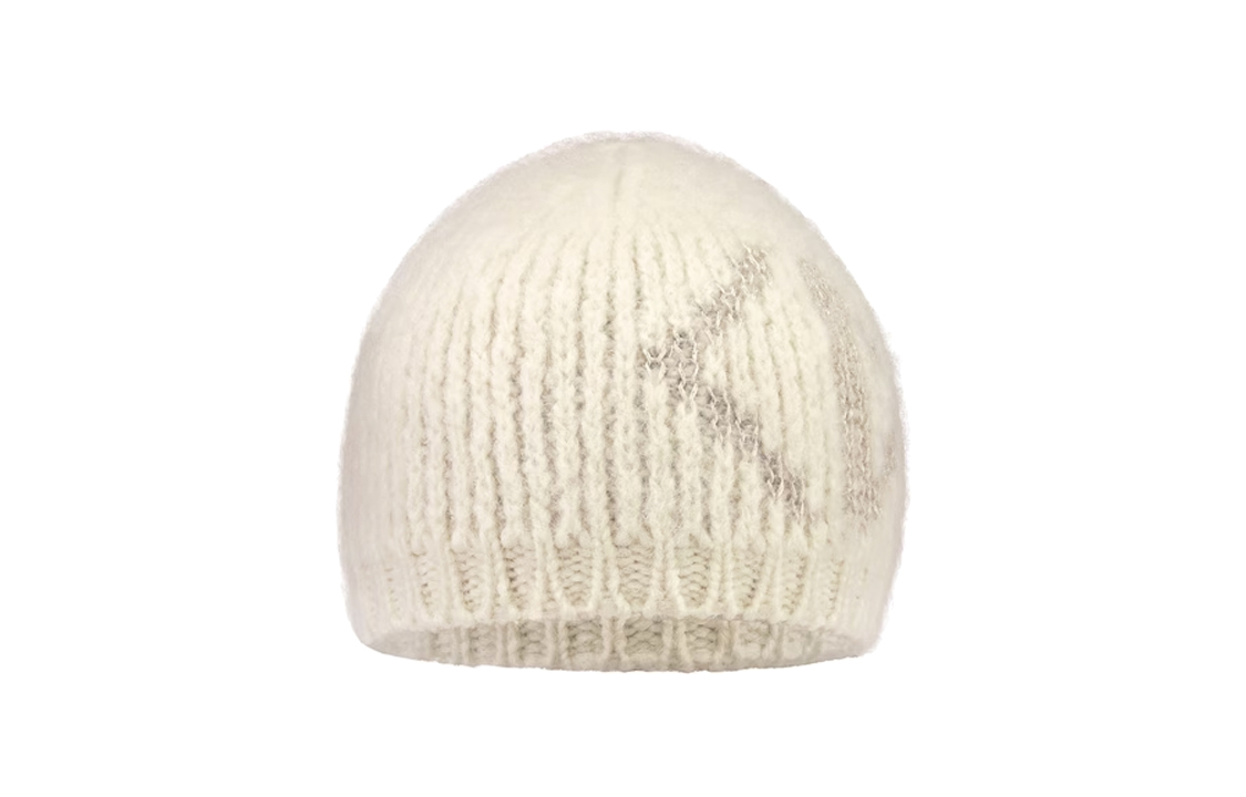 DIOR Alpaca, Sheep Wool, Polyamide, Viscose, Polyester Film Fiber Beanies Kids' White