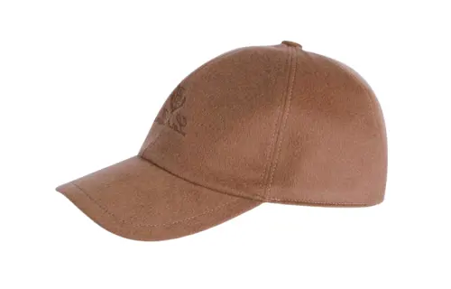 Loro Piana Wool Cashmere Baseball Caps Men's Dark Brown