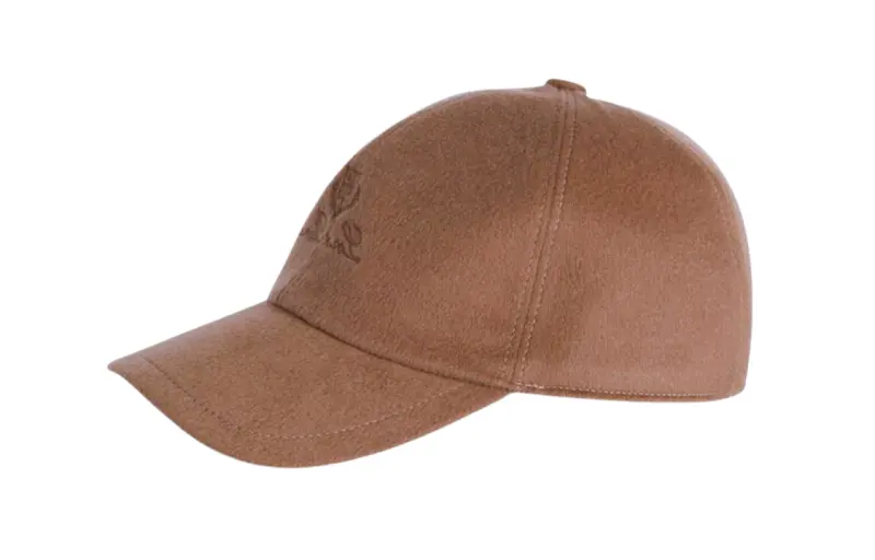 Loro Piana Wool Cashmere Baseball Caps Men's Dark Brown