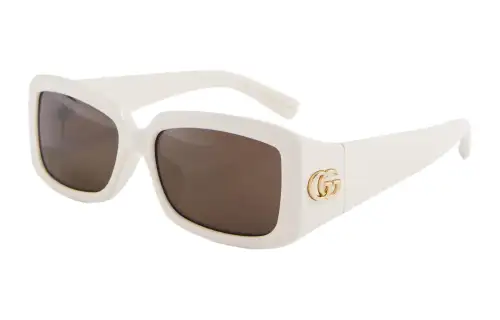 GUCCI Logo-plaque Oversized-frame Sunglasses