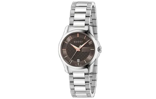 GUCCI Wrist Watches Quartz Movement Stainless Steel Strap Tan Watch Dial Unisex ['50', 149262]m Waterproof