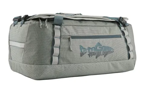Patagonia Black Hole 55L Outdoor Bags Recycled Polyester With TPU Sleet Green Unisex