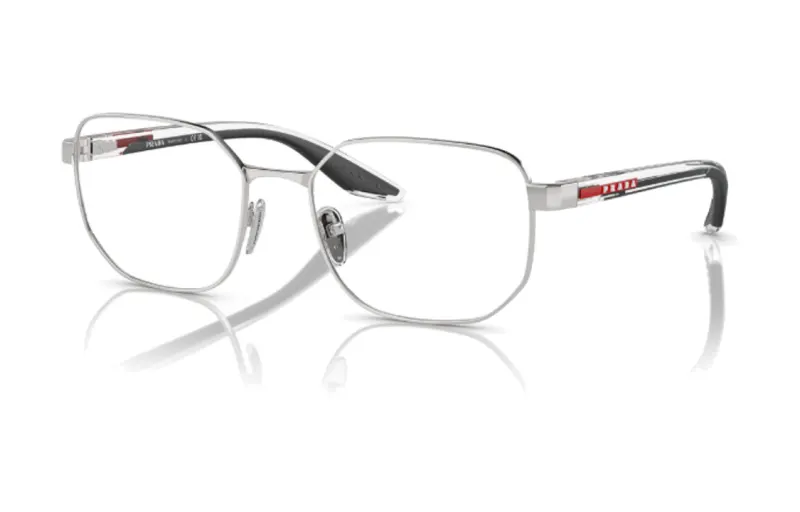 Prada Linea Rossa Round Frame Glasses
