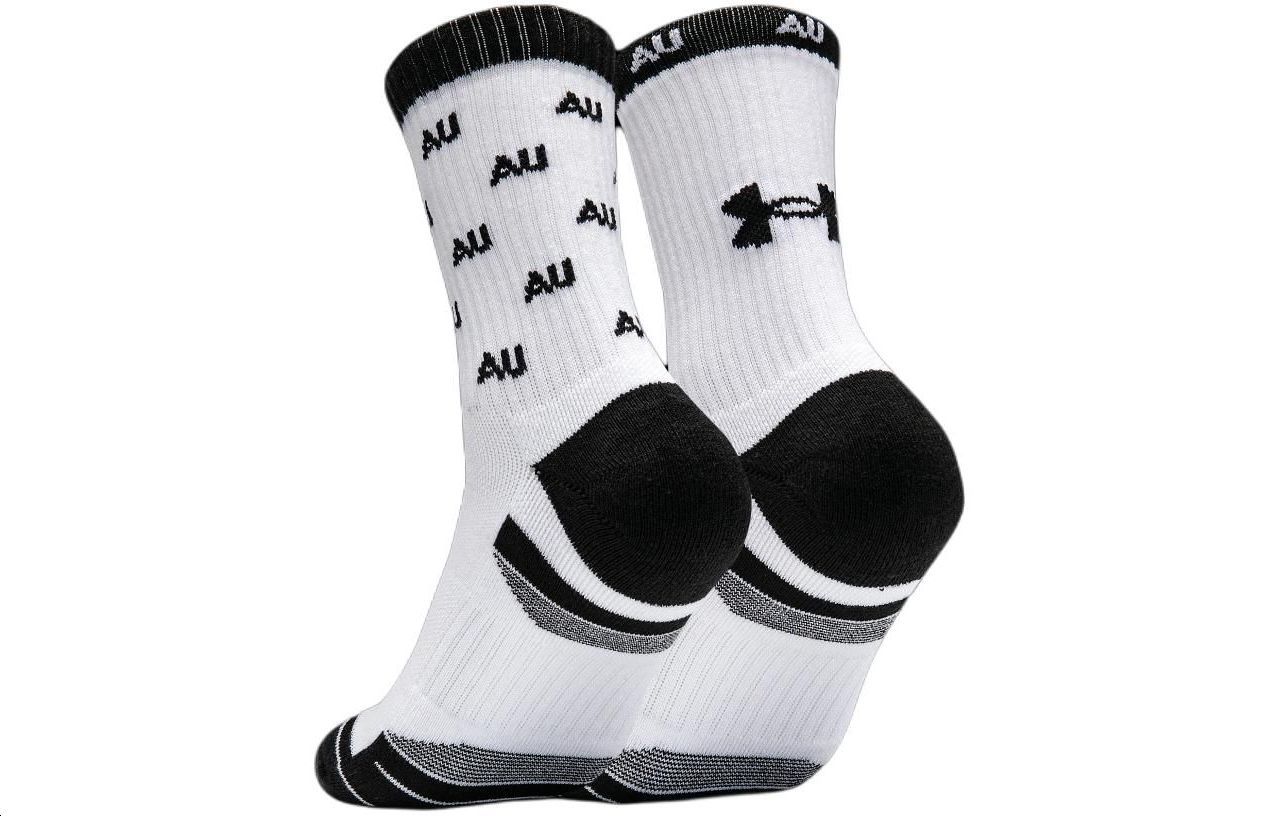Under Armour Crew Socks Unisex 2 Pack White