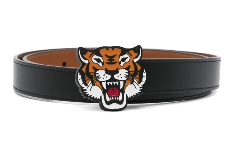 KENZO Tiger Buckle Reversible Belt