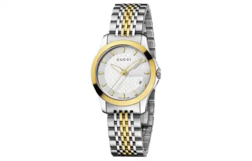 GUCCI Wrist Watches Quartz Movement Stainless Steel Strap Silver Dial Unisex 30m Water Resistant