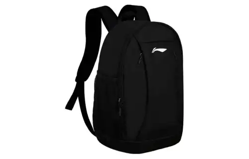 Li Ning Polyester Backpack Unisex Black