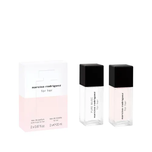 Narciso Spray Portable Perfume Set Perfume EDP Eau de Toilette EDT PURE MUSC Perfume 20ml +For Her Perfume 20ml