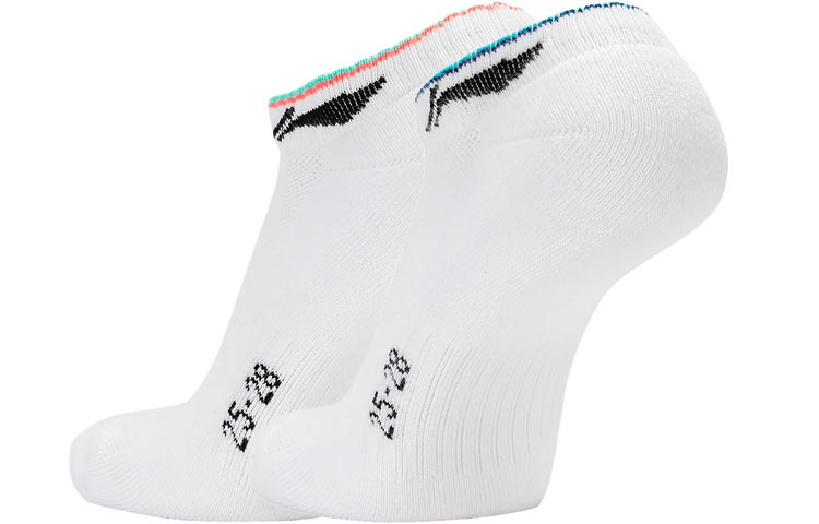 Li Ning Badminton Collection Badminton Socks Men’s 2 Pack White