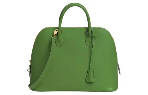 HERMES Bolide Epsom Calfskin Bowling Bag, Shoulder Bag, Crossbody Bag, Handbag Women's A8 Yuka Ribbon Green