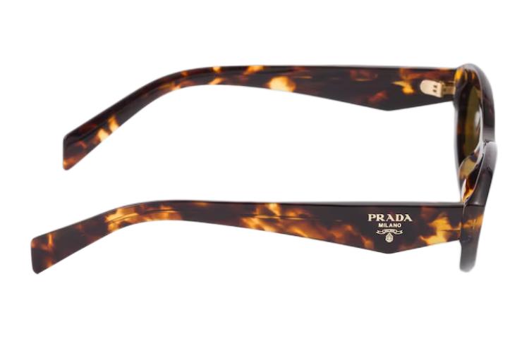 Солнцезащитные очки Prada (коричневые) — фото 4