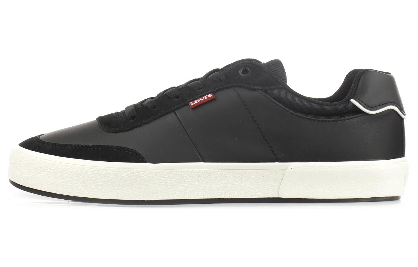 Амортизирующие и износостойкие кроссовки Levi’s с низким вырезом панель обувь мужской стиль черный метры