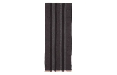 GUCCI Wool Knit Scarves Men's Black Coffee