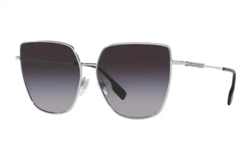 Burberry Metal Steel Butterfly Sunglasses Women's Silver