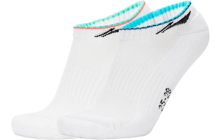 Li Ning Badminton Collection Badminton Socks Men’s 2 Pack White