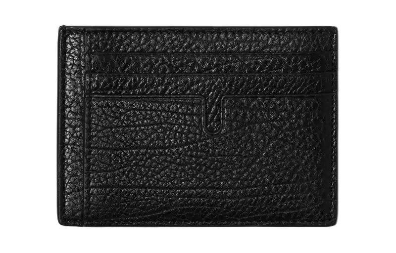 Burberry Calfskin Card Holder Men's Black