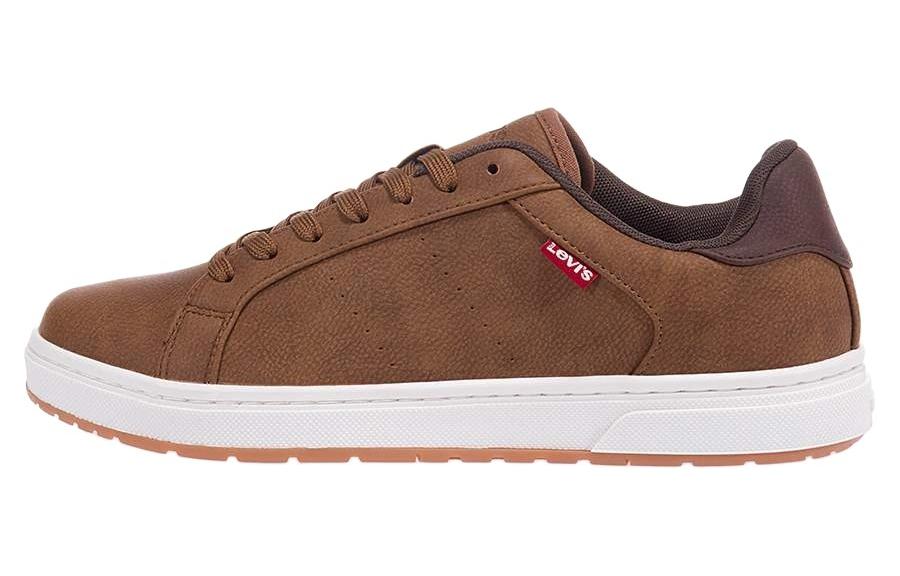 Леви нескользящие низкий верх с амортизацией панель обувь мужской стиль Коричневый белый