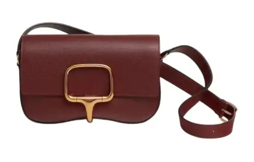 HERMES Della Cavalleria Epsom Calfskin Crossbody Bag, Shoulder Bag Women's 55 Rouge H Hermes Red