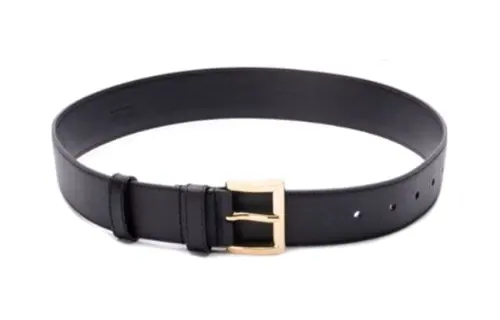 PRADA Logo Plaque Buckled Belt