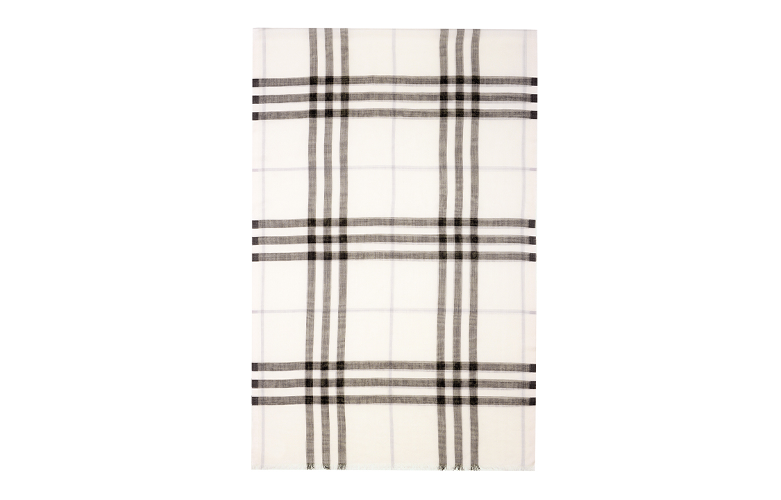 Burberry Checked Wool Scarf