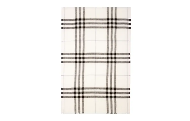 Burberry Checked Wool Scarf