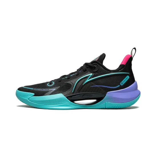 LINING Super Light V2 Basketball Shoes Men Low-Top Black