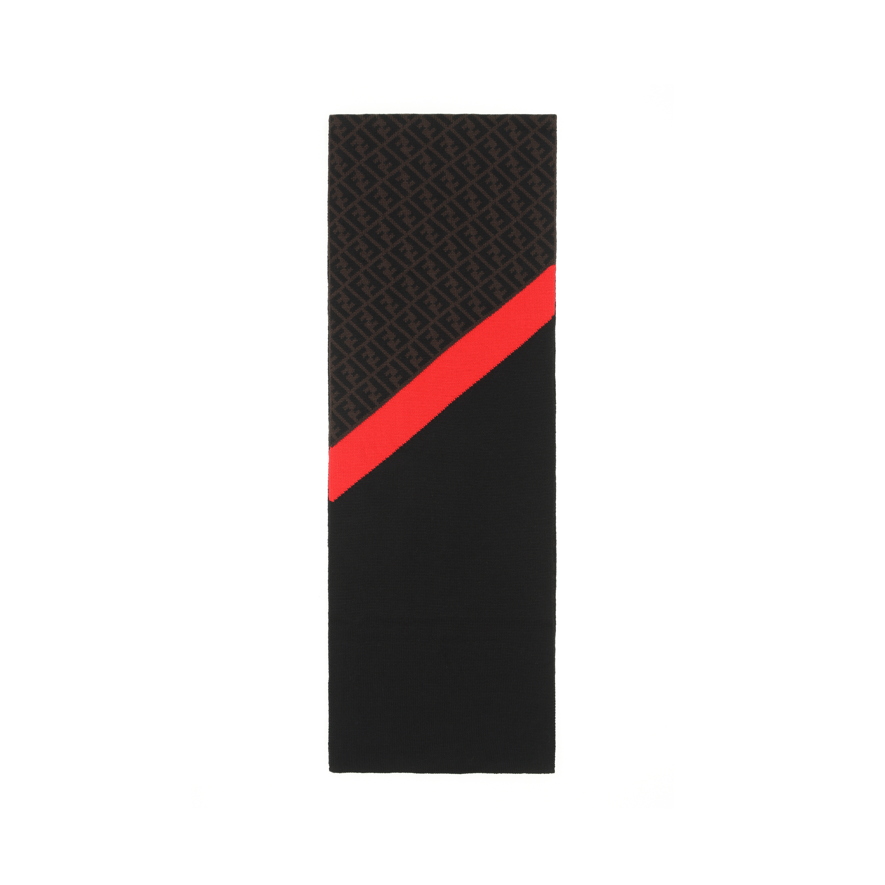 Шарф Fendi Scarf (серо-коричневый)