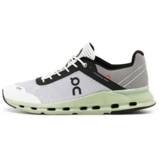 On Cloudnova Cushioned Slip Resistant Low Top Casual Running Shoes Men's Gray Green