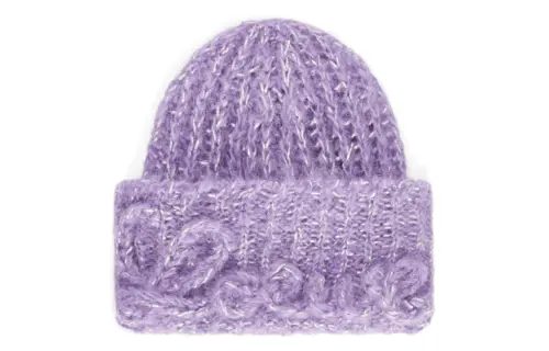 LOEWE Mohair, Polyamide Beanies Men's Purple
