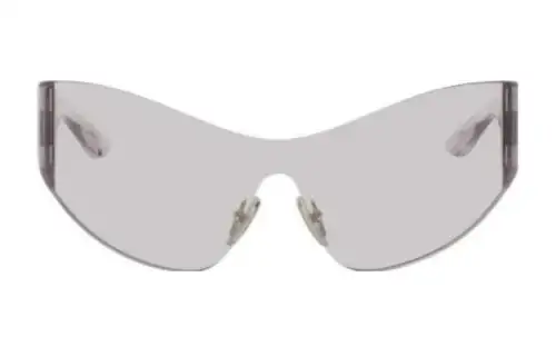 Balenciaga Nylon Irregular Shape Sunglasses Men's Gray
